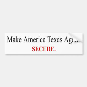 Make America Again - Secede – バンパーステッカー
