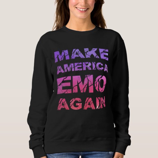 Make America Emo Again  Pastel Goth スウェットシャツ (正面)