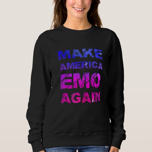 Make America Emo Again  Pastel Goth スウェットシャツ (正面)