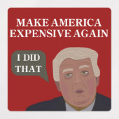 Make America Expensive Again - Sticker Sheet ラベル (デザイン2)