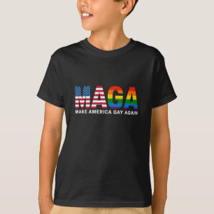 Make America Gay Again ゲイプライド 2025 LGBTQ+ Tシャツ