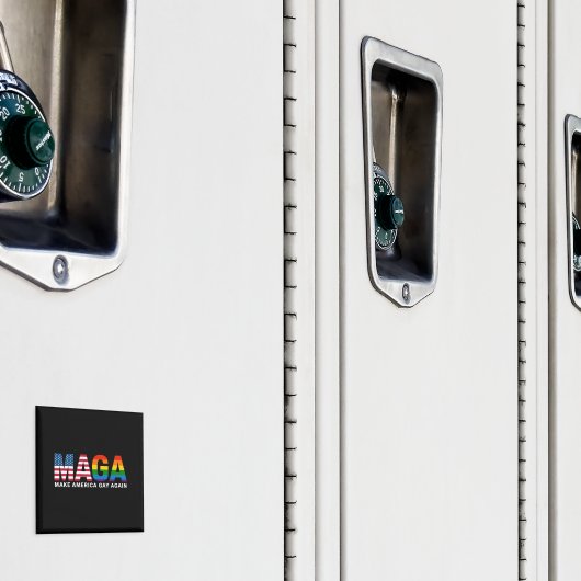 Make America Gay Again ゲイ プライド 2025 LGBTQ+ マグネット (インサイチュ (ロッカー))