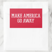 Make America Go 遠くに - New MAGA 長方形シール (バッグ)