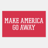 Make America Go 遠くに - New MAGA 長方形シール (正面)