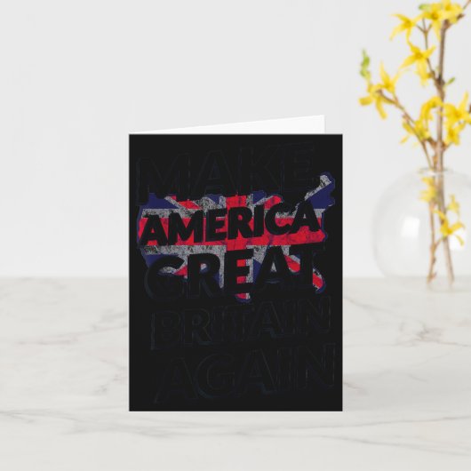 Make America Great Britain Again Shirt  カード (黄色い花)
