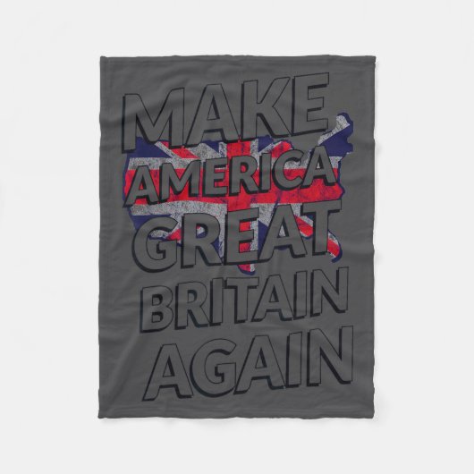 Make America Great Britain Again Shirt  フリースブランケット (正面)