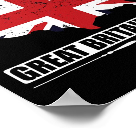 Make America Great Britain Again Usa Map British F ポスター (角)