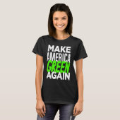 Make America Green Again Bernie Sanders New Deal Tシャツ (正面フル)