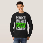 Make America Green Again  Bernie Sanders New Deal  Tシャツ (正面フル)