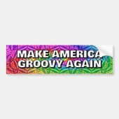MAKE AMERICA GROOVY AGAIN you may change the words バンパーステッカー (正面)