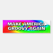 MAKE AMERICA GROOVY AGAIN you may change the words バンパーステッカー (正面)