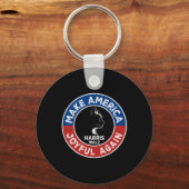 Make America Joyful Again Harris Wall 2024キャットロード キーホルダー (正面)