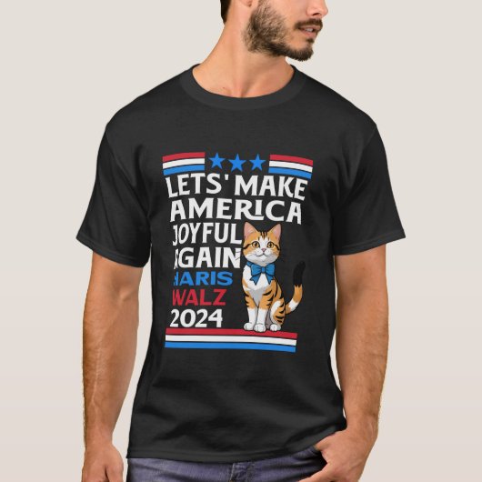 Make America Joyful Again Kamala Harris Tim Walz 2 Tシャツ (正面)