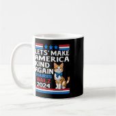 Make America Kind Again Kamala Harris Tim Whimer コーヒーマグカップ (左)