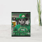 Make America Lucky Again St. Patricks Day 2025 Gre カード (正面)