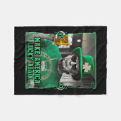 Make America Lucky Again St. Patricks Day 2025 Gre フリースブランケット (正面(横))