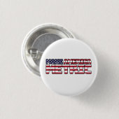 Make America Metric - Us Flag Metric System Scienc 缶バッジ (正面&裏面)