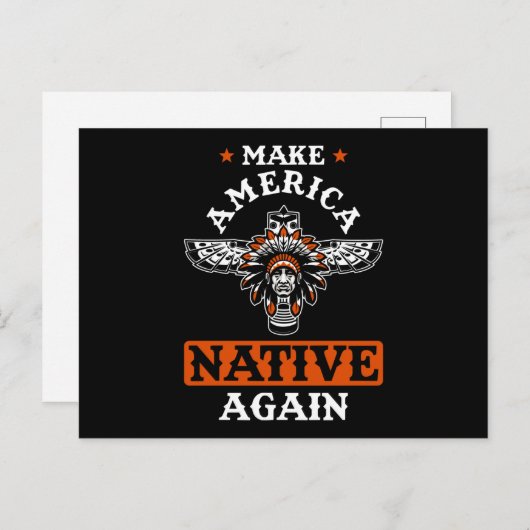 Make America Native again ポストカード (正面/裏面)