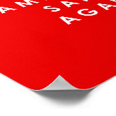 Make America Sane Again Red Anti Trump Poster ポスター (角)