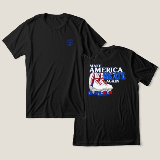 Make America Skate Again – 背面グラフィックス トライブレンドＴシャツ (デザイン正面&裏面)