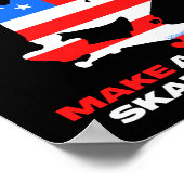 MAKE AMERICA SKATE AGAIN OLLIEグラブ版 ポスター (角)