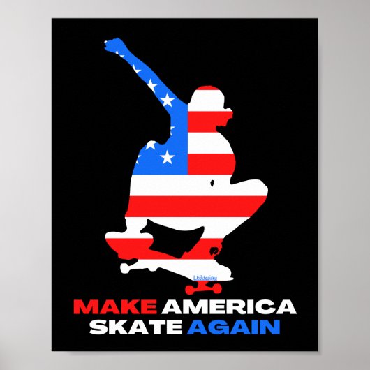 MAKE AMERICA SKATE AGAIN OLLIEグラブ版 ポスター (正面)