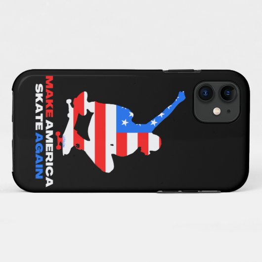 MAKE AMERICA SKATE AGAIN ollie grab edition Case-Mate iPhoneケース (裏面(横))