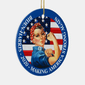 Make America Strong Againバイデン氏・ハリス2020 セラミックオーナメント (右)