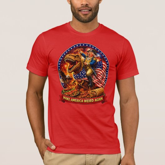 Make America Weird Again Patriotic Tシャツ (正面)