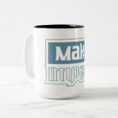 Make An Impact - Bold Typography Professional Mug ツートーンマグカップ (正面左)