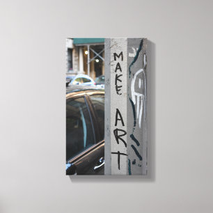 MAKE ART New York Graffiti通り写真素材集 キャンバスプリント