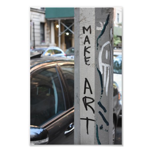 MAKE ART New York Graffiti通り写真素材集 フォトプリント (正面)