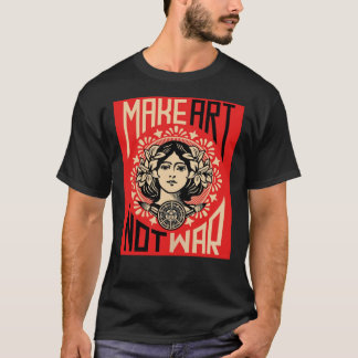 Make Art Not War Symbol Poster Tシャツ