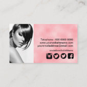 Make Artist名スタイリッシュ刺テンプレート 名刺 (裏面)