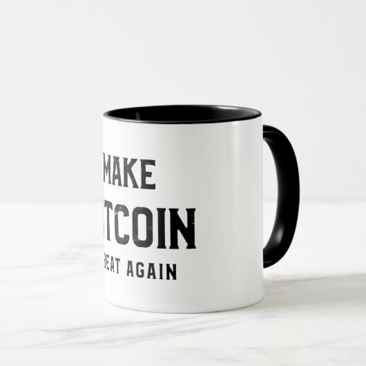 Make Bitcoin great again mug マグカップ (正面右)