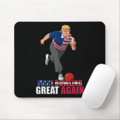 Make Bowling Great Again - Funny Trump Bowling Gif マウスパッド (マウス)