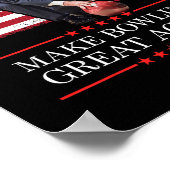 Make Bowling Great Again - Funny Trump Bowling Pla ポスター (角)