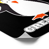 Make Christmas Great Again Cute Penguin Holiday Tr ポスター (角)