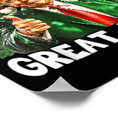 Make Christmas Great Again Funny Santa Trump 2024  ポスター (角)