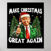 Make Christmas Great Again Funny Santa Trump 2024  ポスター (正面)