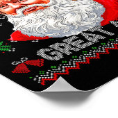 Make Christmas Great Again Funny Santa Trump Ugly  ポスター (角)