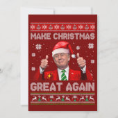 Make Christmas Great Again, Funny Trump Christmas  シーズンカード (正面)