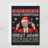 Make Christmas Great Again Funny Trump Christmas  シーズンカード (正面)