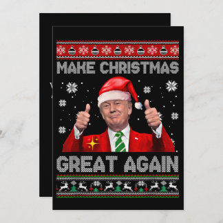 Make Christmas Great Again Funny Trump Christmas  シーズンカード