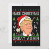 Make Christmas Great Again Funny Trump Christmas  シーズンカード (正面)