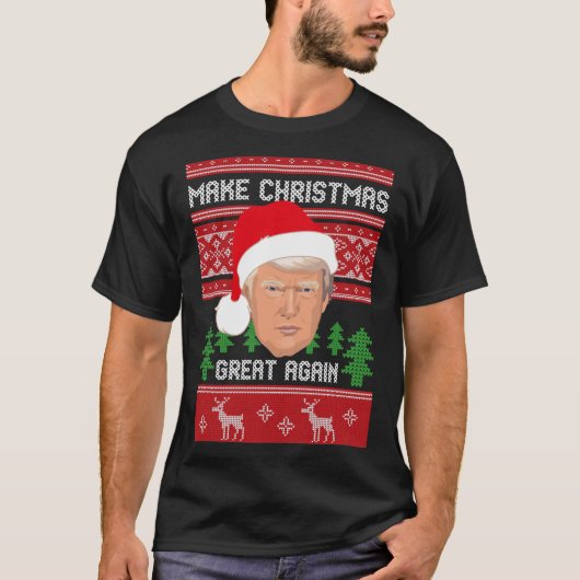 Make Christmas Great Again, Trump, Pro Trump, Xmas Tシャツ (正面)