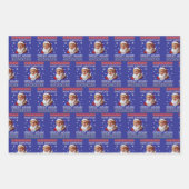 Make Christmas Great Again Trump Santa Claus Hat ラッピングペーパーシート (正面3)