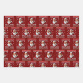 Make Christmas Great Again Trump Santa Claus Hat ラッピングペーパーシート (正面2)