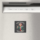 Make Christmas Great Again Ugly Xmas Sweater Trump マグネット (インサイチュ (食洗機))