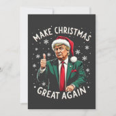 Make Christmas Great Again Ugly Xmas Sweater Trump 招待状 (正面)